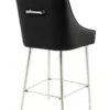 Mason Bar Stool - Black - Shiny Silver Legs 1 Mason Bar Stool - Black - Shiny Silver Legs -Furniture Sale Store mason barstool 965 web 3