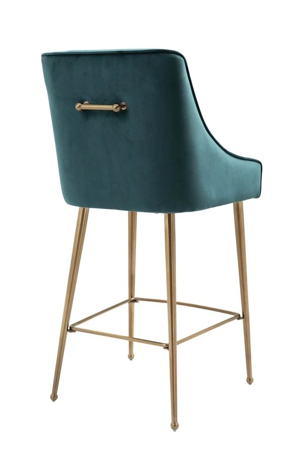 Mason Bar Stool - Peacock - Brushed Gold Legs 3 Mason Bar Stool - Peacock - Brushed Gold Legs
