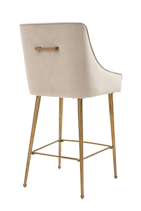 Mason Bar Stool - Chalk - Brushed Gold Legs 3 Mason Bar Stool - Chalk - Brushed Gold Legs