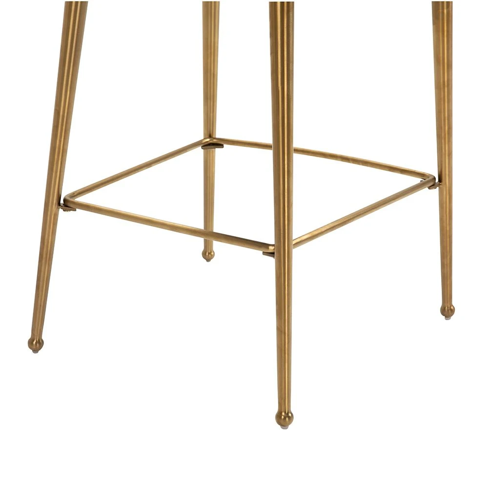 Mason Bar Stool - Chalk - Brushed Gold Legs 8 Mason Bar Stool - Chalk - Brushed Gold Legs - Image 6