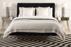 Mason Black Bed - Brushed Gold Legs 10 Mason Black Bed - Brushed Gold Legs -Furniture Sale Store mason bed brass web
