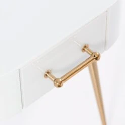 Mason White Glass Side Table – Brushed Gold Legs 8 Mason White Glass Side Table – Brushed Gold Legs -Furniture Sale Store mason bedside white brass detail 2 webready