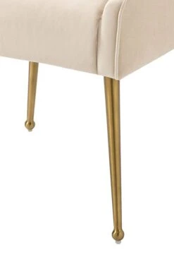 Brewster 6-8 Seat Walnut Dining Table And Six Mason Chalk Chairs 19 Brewster 6-8 Seat Walnut Dining Table And Six Mason Chalk Chairs -Furniture Sale Store mason dining chair brushed gold chalk detail web 1