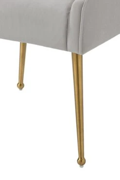 Brewster 6-8 Seat Walnut Dining Table And Six Mason Dove Grey Chairs 19 Brewster 6-8 Seat Walnut Dining Table And Six Mason Dove Grey Chairs -Furniture Sale Store mason dining chair brushed gold dove detail web 1