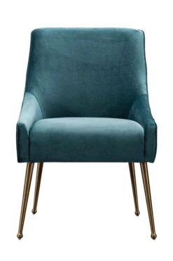 Mason Dining Chair Peacock - Brushed Gold Legs -Furniture Sale Store mason dining chair brushed gold peacock cutout 01 web 1