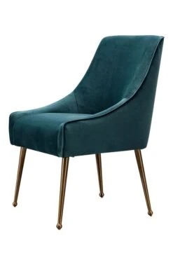 Mason Dining Chair Peacock - Brushed Gold Legs -Furniture Sale Store mason dining chair brushed gold peacock cutout 02 web 1
