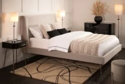 Mason Silver Bed - Shiny Silver Legs