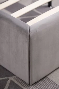 Maya Bed Dove Grey -Furniture Sale Store maya bed detail 2 web