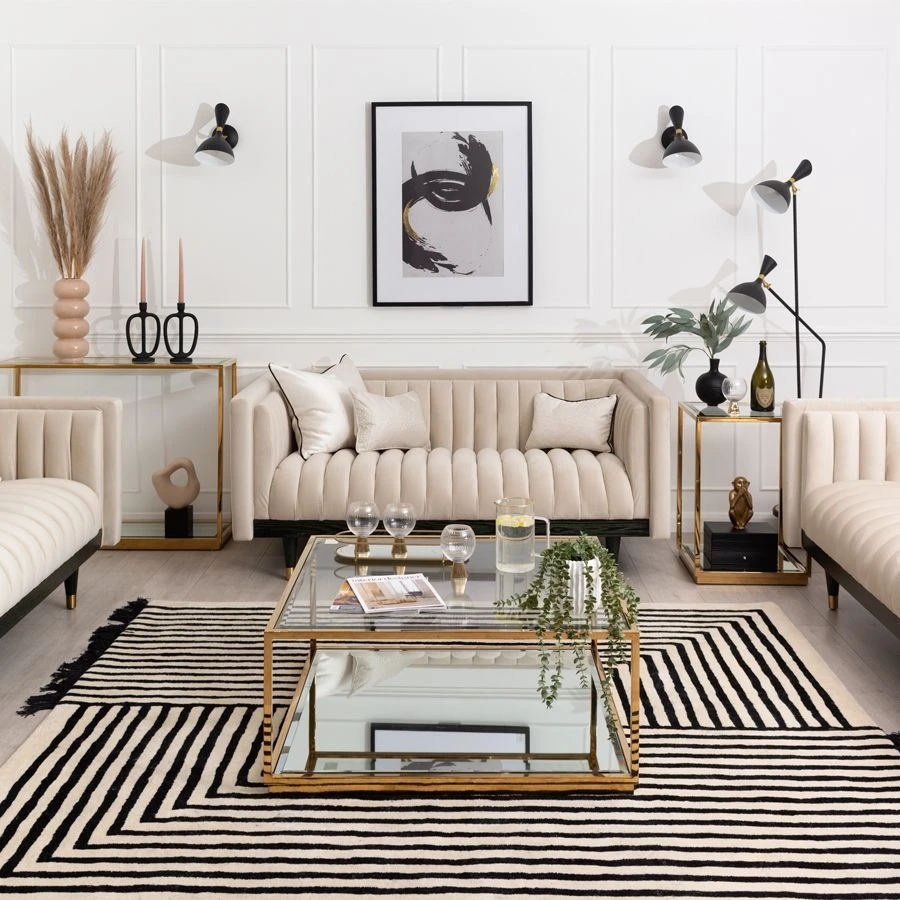 Metz 2 Seater Sofa - Chalk 4 Metz 2 Seater Sofa - Chalk - Image 2