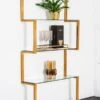 Miko Single Shelf Unit Brass -Furniture Sale Store miko single shelf unit brass lifestyle 01 web
