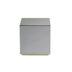 Hallie Smoked Mirror Cube 9 Hallie Smoked Mirror Cube -Furniture Sale Store mirrored cube brass 2 webready
