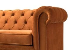 Monty Three Seat Sofa - Pumpkin -Furniture Sale Store monty three seat sofa pumpkin detail 3 web