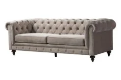 Monty Three Seat Sofa - Taupe -Furniture Sale Store monty three seat sofa taupe cutout 1 web