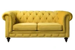Monty Two Seat Sofa - Mustard