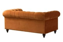 Monty Two Seat Sofa - Pumpkin -Furniture Sale Store monty two seat sofa pumpkin cutout 3 web
