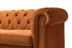 Monty Two Seat Sofa - Pumpkin -Furniture Sale Store monty two seat sofa pumpkin detail 3 web