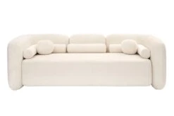 Munich Three Seat Sofa – Ivory Chenille