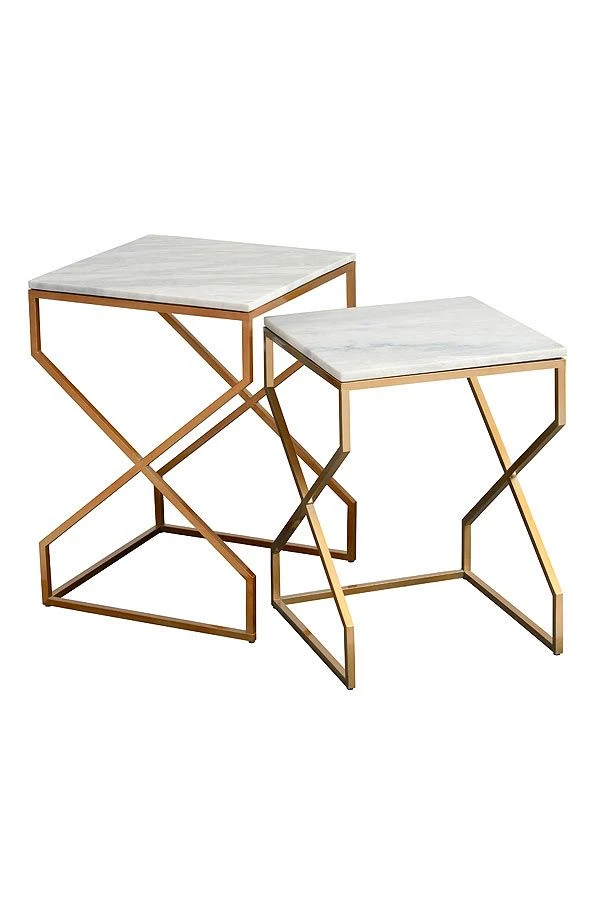 Alhambra Brass Nesting Tables 3 Alhambra Brass Nesting Tables
