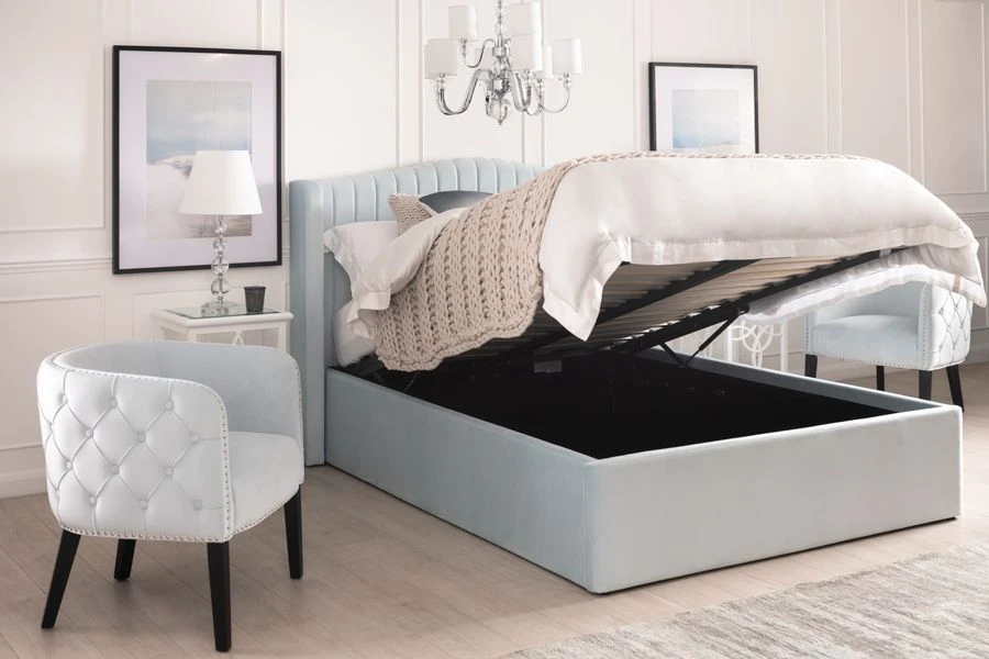 Harrison Storage Bed - Powder Blue 4 Harrison Storage Bed - Powder Blue - Image 2