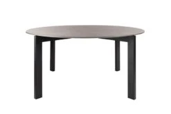 Niven 6-8 Seat Dining Table Concrete Effect - Black Legs