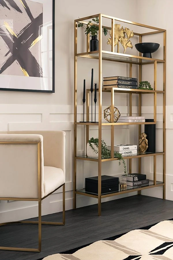 Otto Brass Shelf Unit 4 Otto Brass Shelf Unit - Image 2