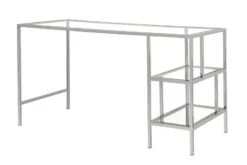Otto Polished Silver Desk