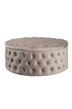 Mylia Storage Ottoman - Taupe