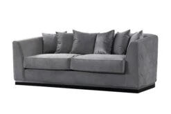 Pino Three Seat Sofa - Dove Grey - Silver Base 12 Pino Three Seat Sofa - Dove Grey - Silver Base -Furniture Sale Store pino 3 seater dove silver cutout1 webready 2