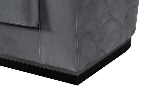 Pino Three Seat Sofa - Dove Grey - Silver Base 8 Pino Three Seat Sofa - Dove Grey - Silver Base - Image 6