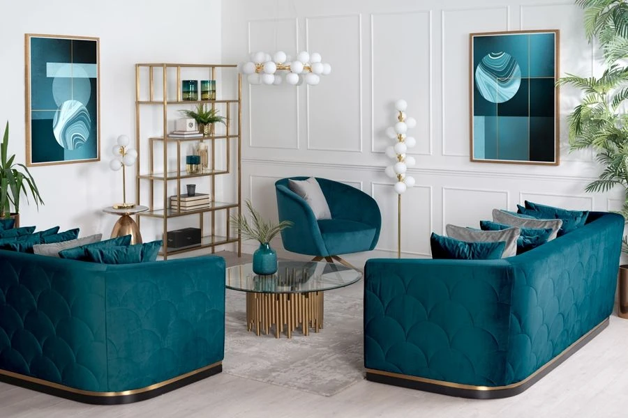 Pino Three Seat Sofa - Peacock 4 Pino Three Seat Sofa - Peacock - Image 2