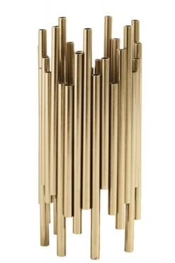 Brass Pipe Candle Holder - Gft