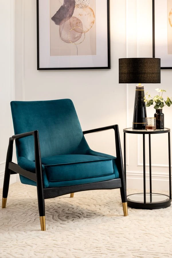 Porter Armchair Peacock 4 Porter Armchair Peacock - Image 2