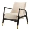 Porter Armchair - Ivory Borg - Black Base 2 Porter Armchair - Ivory Borg - Black Base -Furniture Sale Store porter1 armchair sample front web
