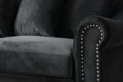 Portman Three Seat Sofa - Black -Furniture Sale Store portman three seat sofa black detail3 web