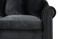 Portman Three Seat Sofa - Black -Furniture Sale Store portman three seat sofa black detail4 web
