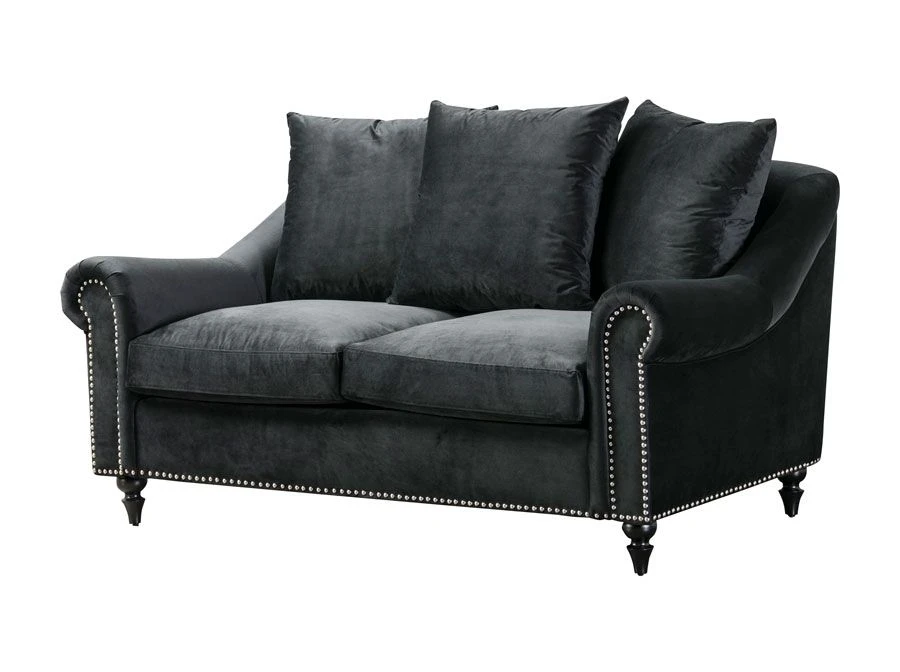 Portman Two Seat Sofa - Black 5 Portman Two Seat Sofa - Black - Image 3