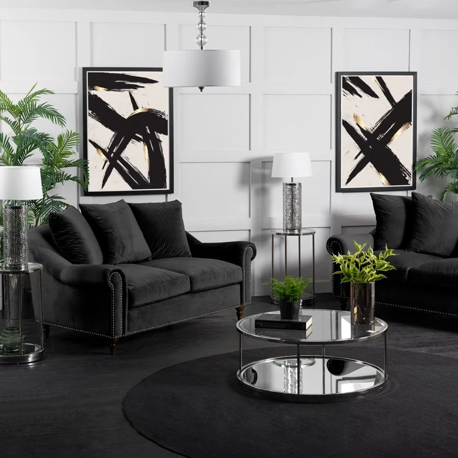 Portman Two Seat Sofa - Black 4 Portman Two Seat Sofa - Black - Image 2