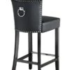 Positano Bar Stool With Back Ring - Black PU Leather 1 Positano Bar Stool With Back Ring - Black PU Leather -Furniture Sale Store positano barstool black legs black pu lifestyle 02 web 1 1