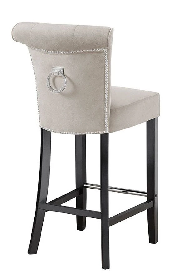 Positano Bar Stool With Back Ring - Cream 3 Positano Bar Stool With Back Ring - Cream