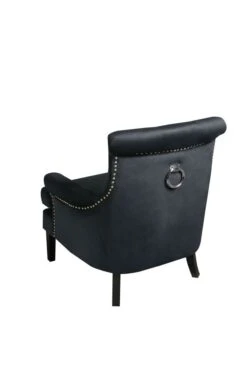 Positano Armchair - Black Velvet