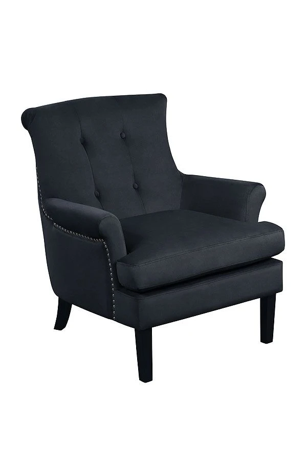 Positano Armchair - Black Velvet 5 Positano Armchair - Black Velvet - Image 3