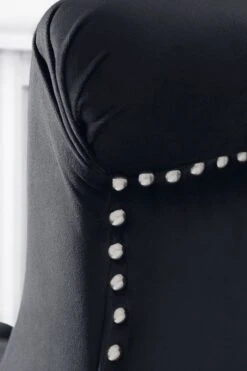 Positano Armchair - Black Velvet 14 Positano Armchair - Black Velvet -Furniture Sale Store positarmdet16 web 2