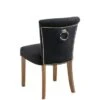 Positano Dining Chair With Back Ring - Black Velvet Natural Legs 2 Positano Dining Chair With Back Ring - Black Velvet Natural Legs -Furniture Sale Store postno ch 157 blknl