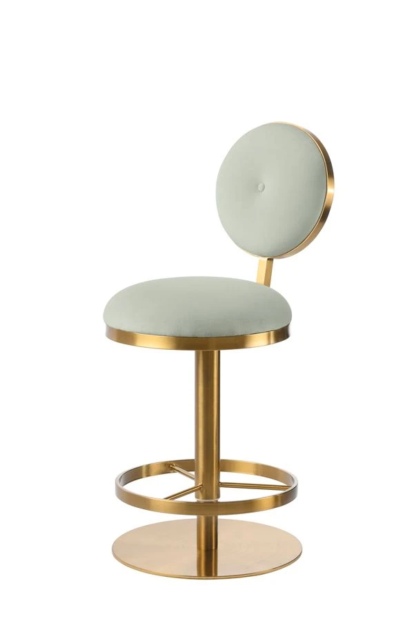 Ravello Bar Stool - Brass - Jade 3 Ravello Bar Stool - Brass - Jade