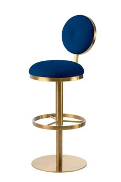 Ravello Bar Stool - Brass - Navy Blue 11 Ravello Bar Stool - Brass - Navy Blue -Furniture Sale Store ravello barstool cutout 1 navy web