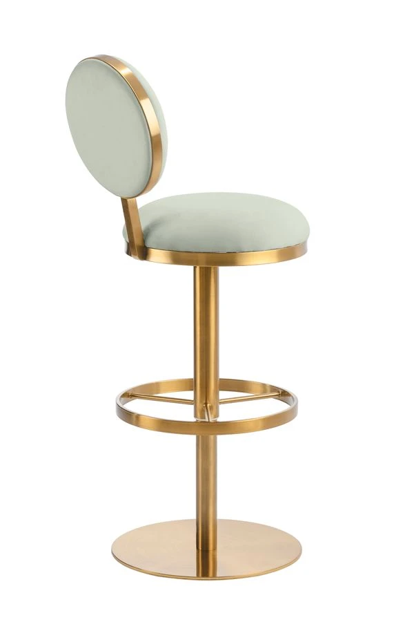 Ravello Bar Stool - Brass - Jade 6 Ravello Bar Stool - Brass - Jade - Image 4