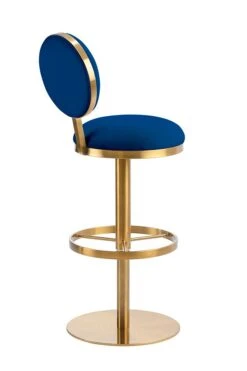 Ravello Bar Stool - Brass - Navy Blue 12 Ravello Bar Stool - Brass - Navy Blue -Furniture Sale Store ravello barstool cutout 5 navy web