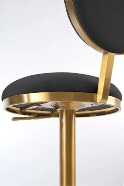 Ravello Bar Stool - Brass - Smoke -Furniture Sale Store ravello barstool detail 2 smoke web