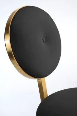 Ravello Bar Stool - Brass - Black -Furniture Sale Store ravello barstool detail 3 black web