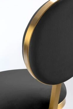Ravello Bar Stool - Brass - Black -Furniture Sale Store ravello barstool detail black 1 web
